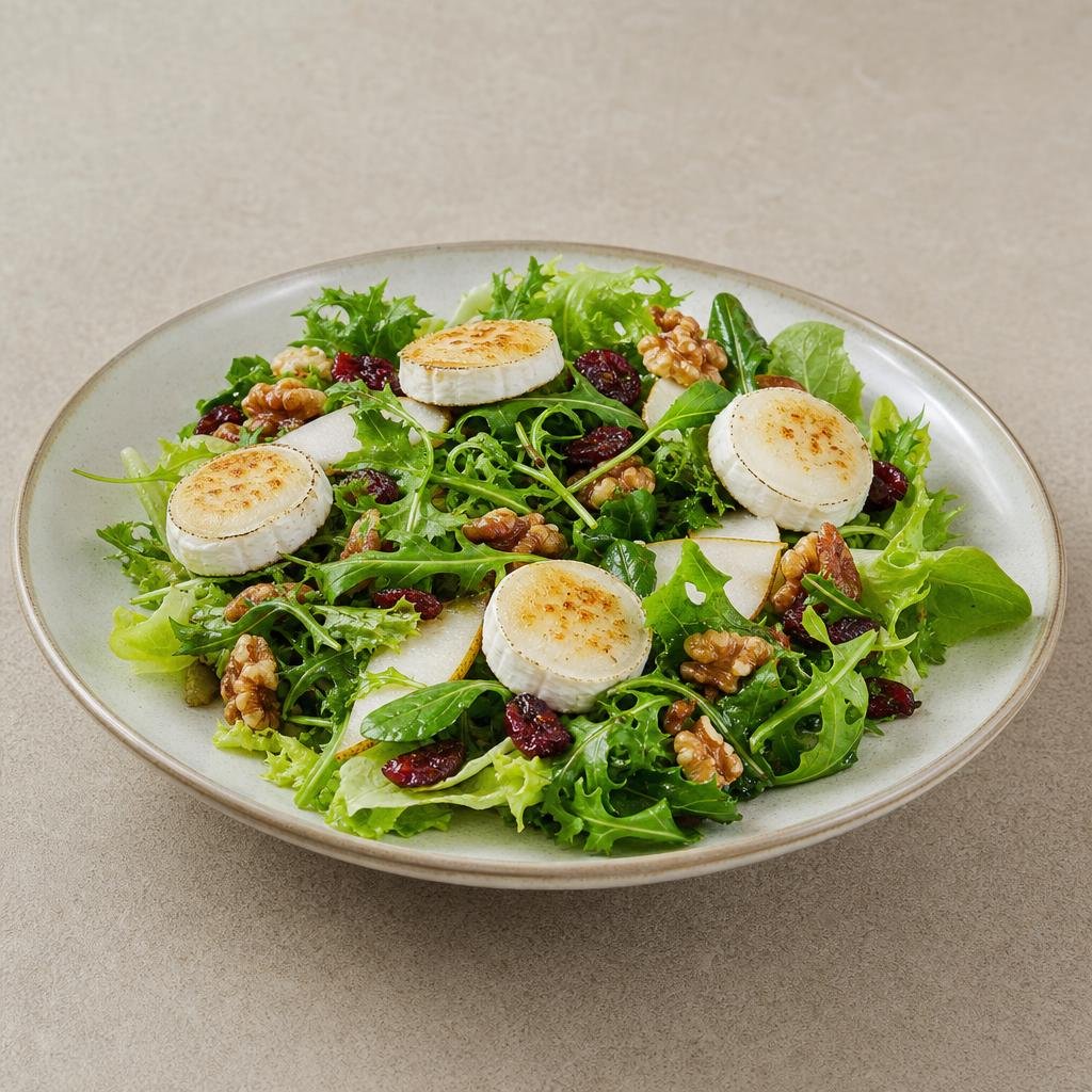 Ensalada de queso de cabra