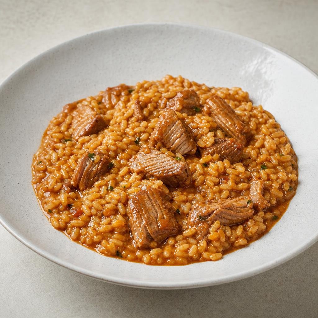 Arroz meloso de secreto