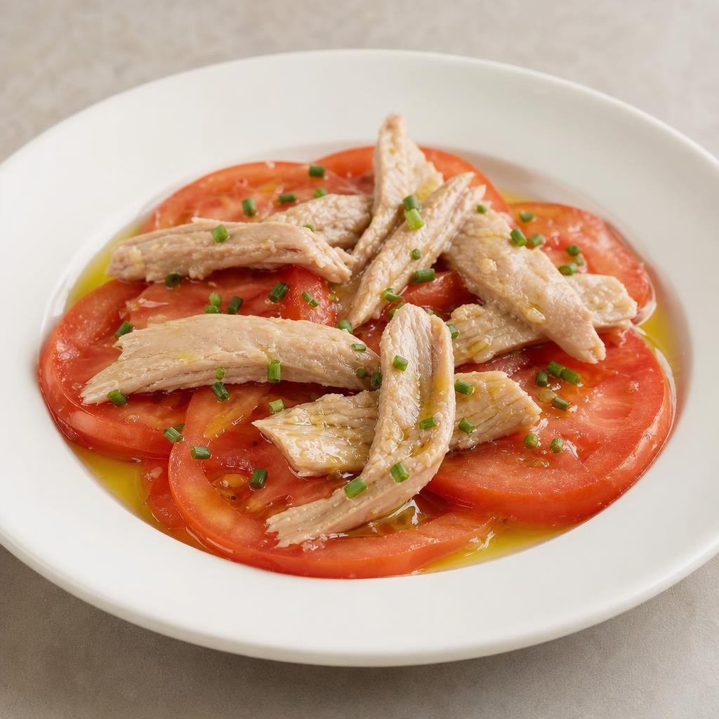Tomate y ventresca