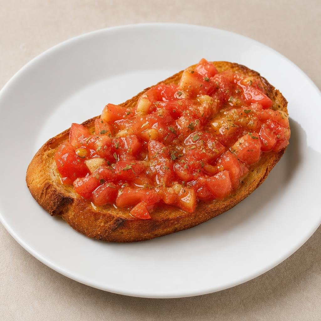 Tostada con tomate